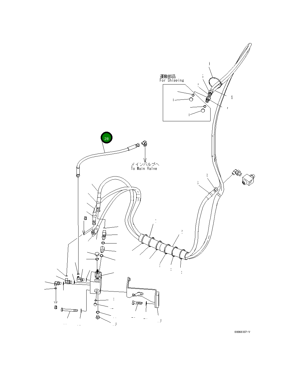Шланг 22U-62-32440 Komatsu