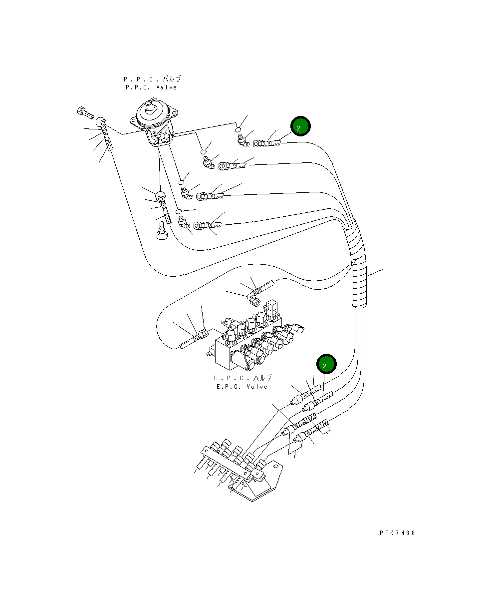 Шланг 21U-62-38220 Komatsu