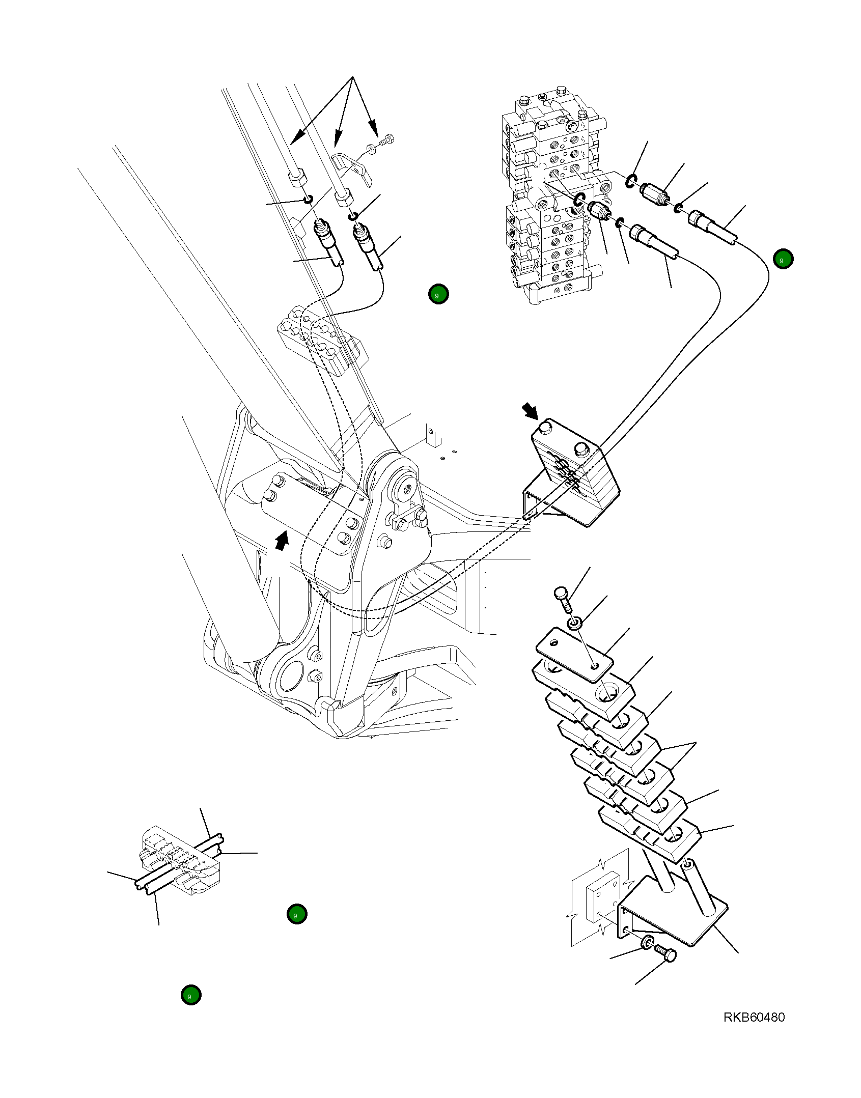 Шланг 21W-62-R8821 Komatsu