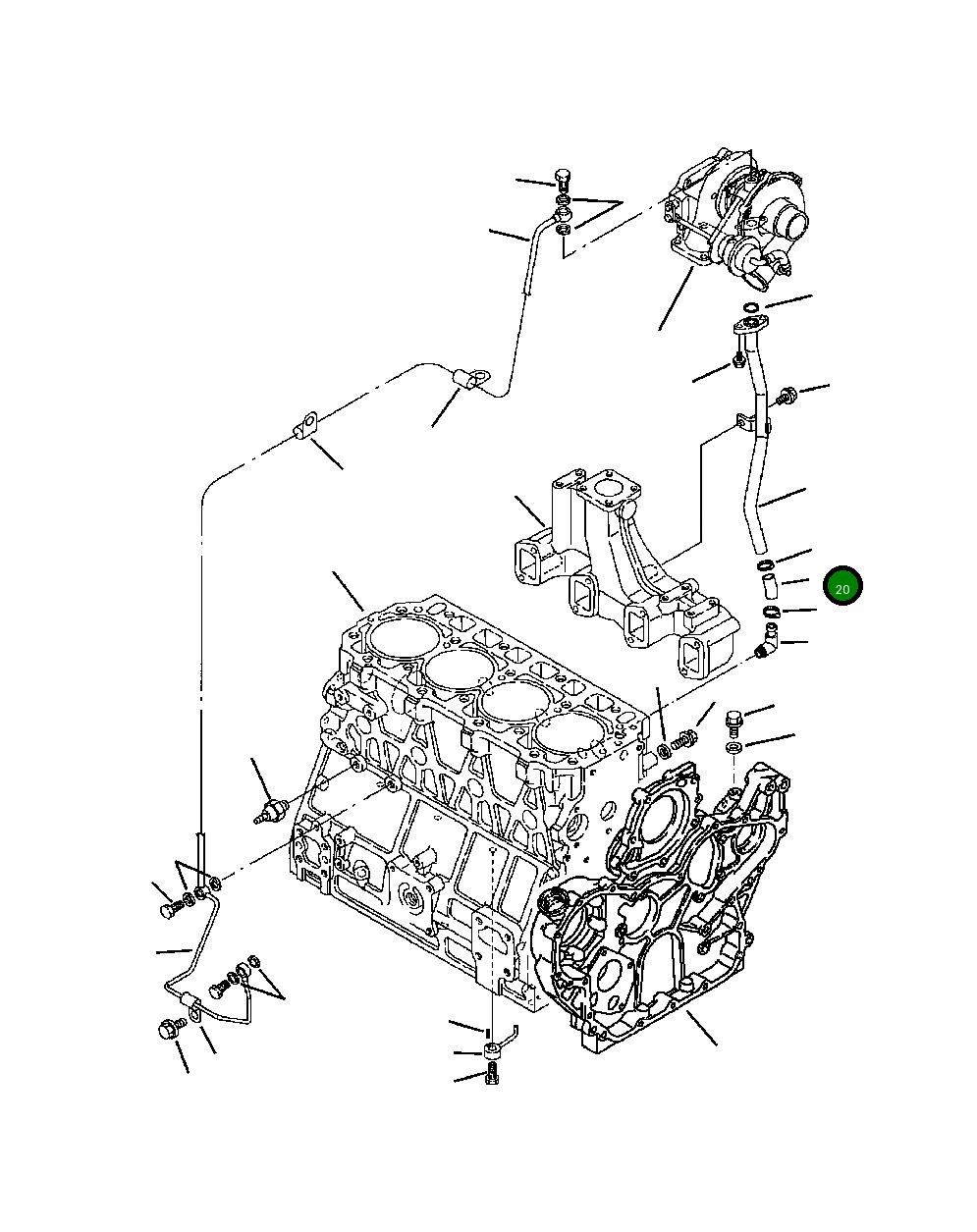 Шланг YM123901-39820 Komatsu