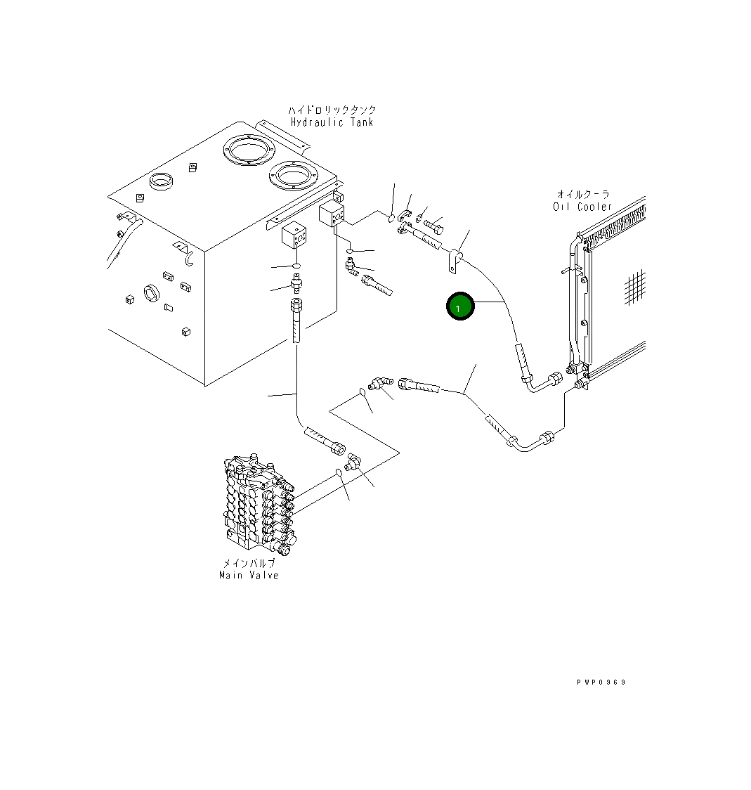 Шланг 21P-62-K4921 Komatsu