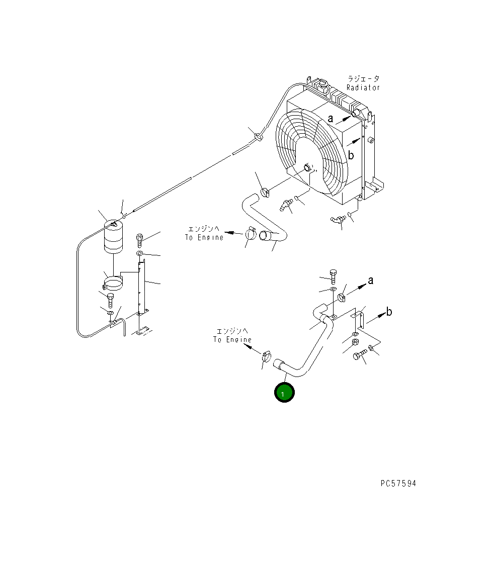 Шланг 23A-03-21740 Komatsu