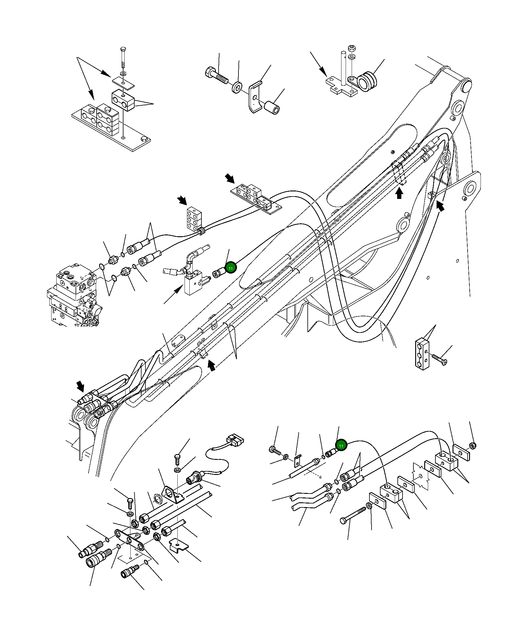 Шланг 37B-970-1820 Komatsu