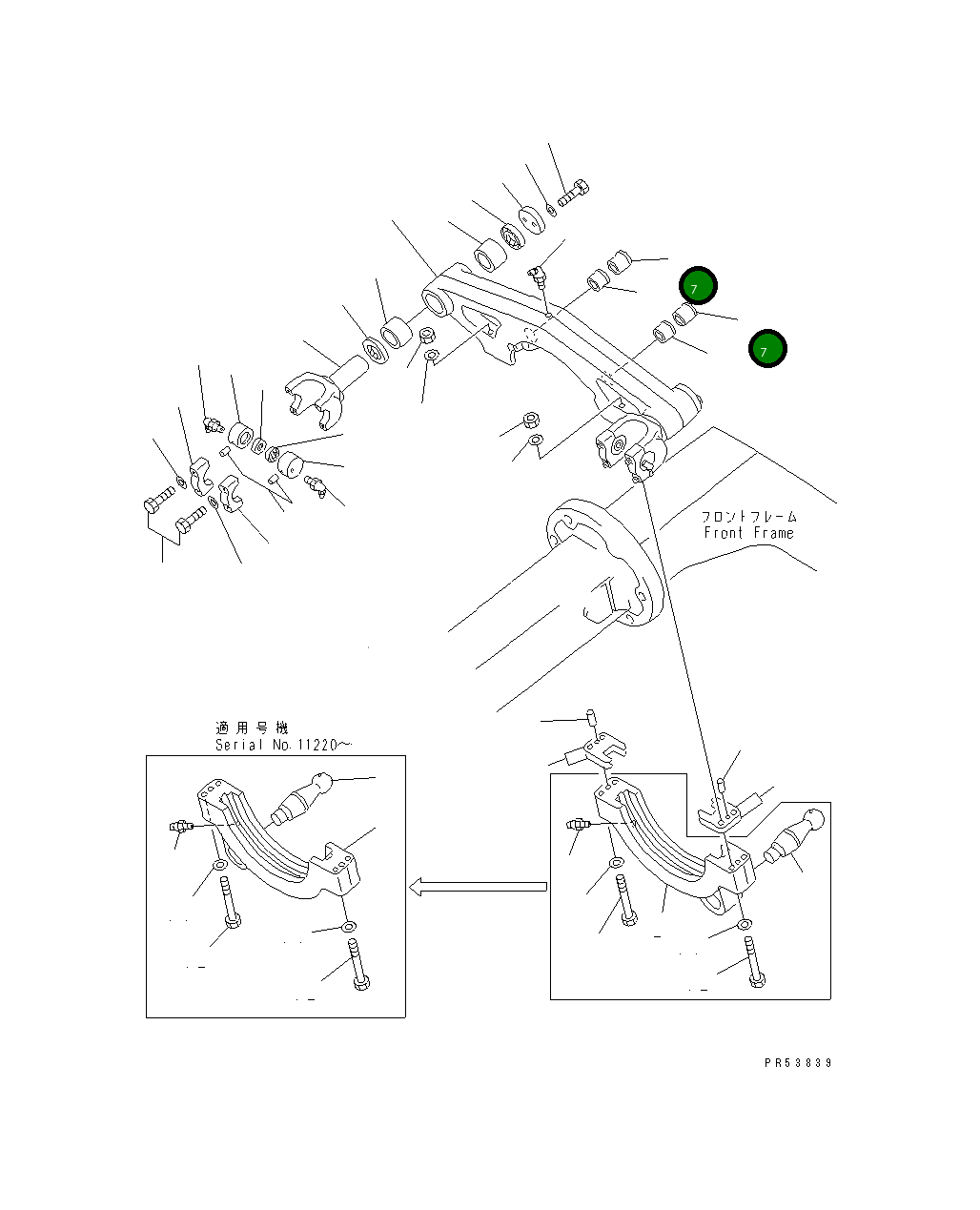 Втулка 234-70-34190 Komatsu