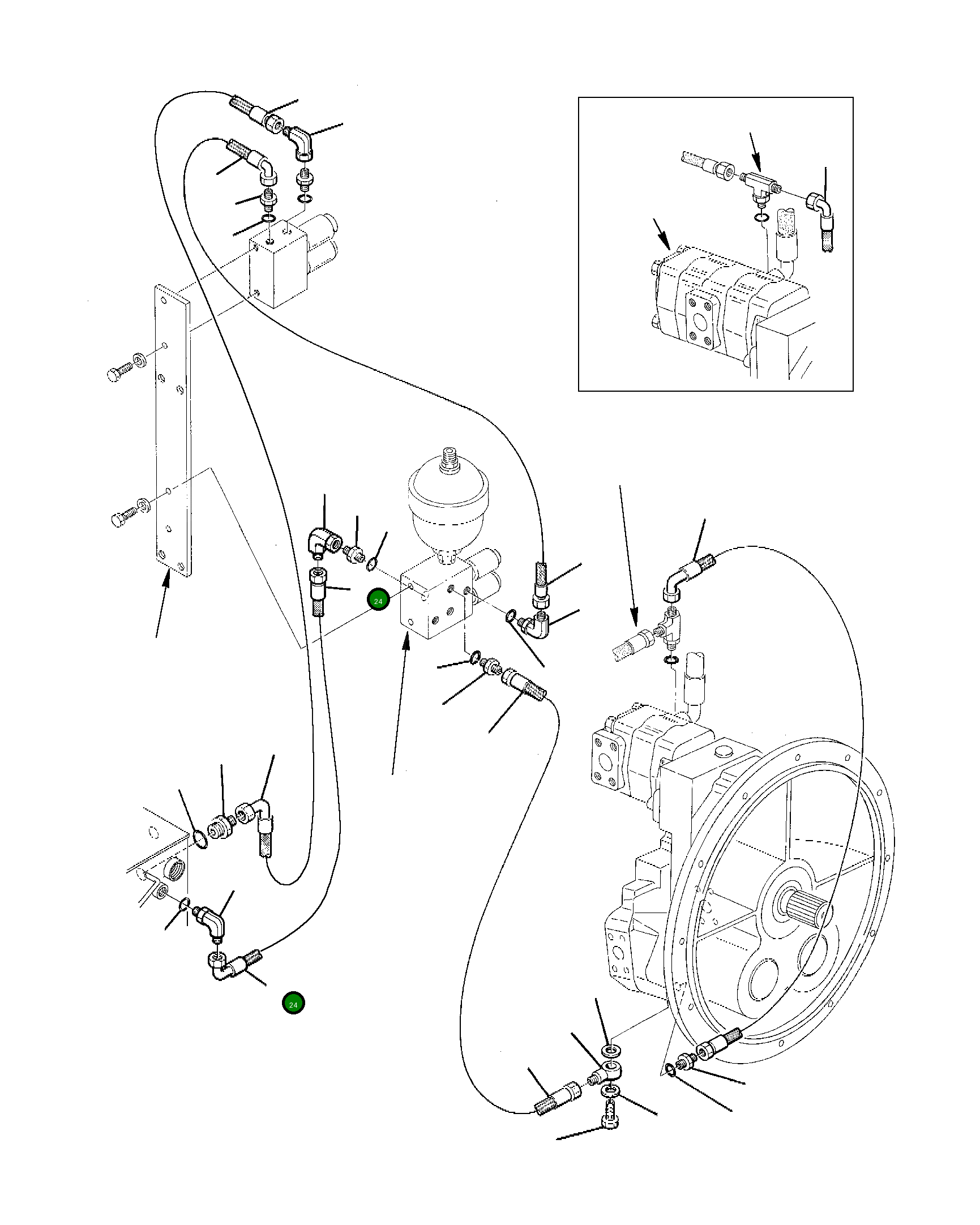 Шланг 21D-09-97650 Komatsu