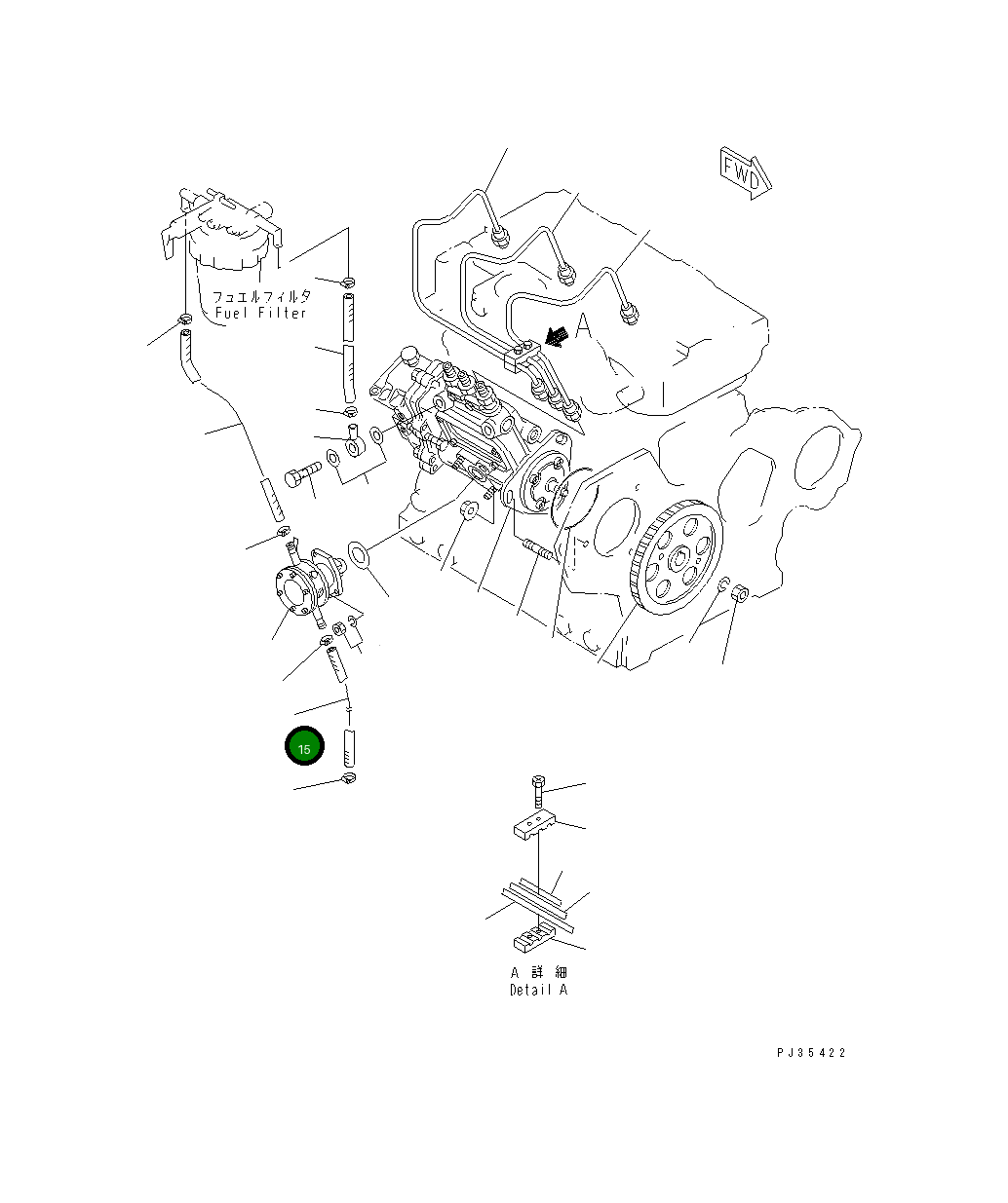 Шланг YM129136-59100 Komatsu