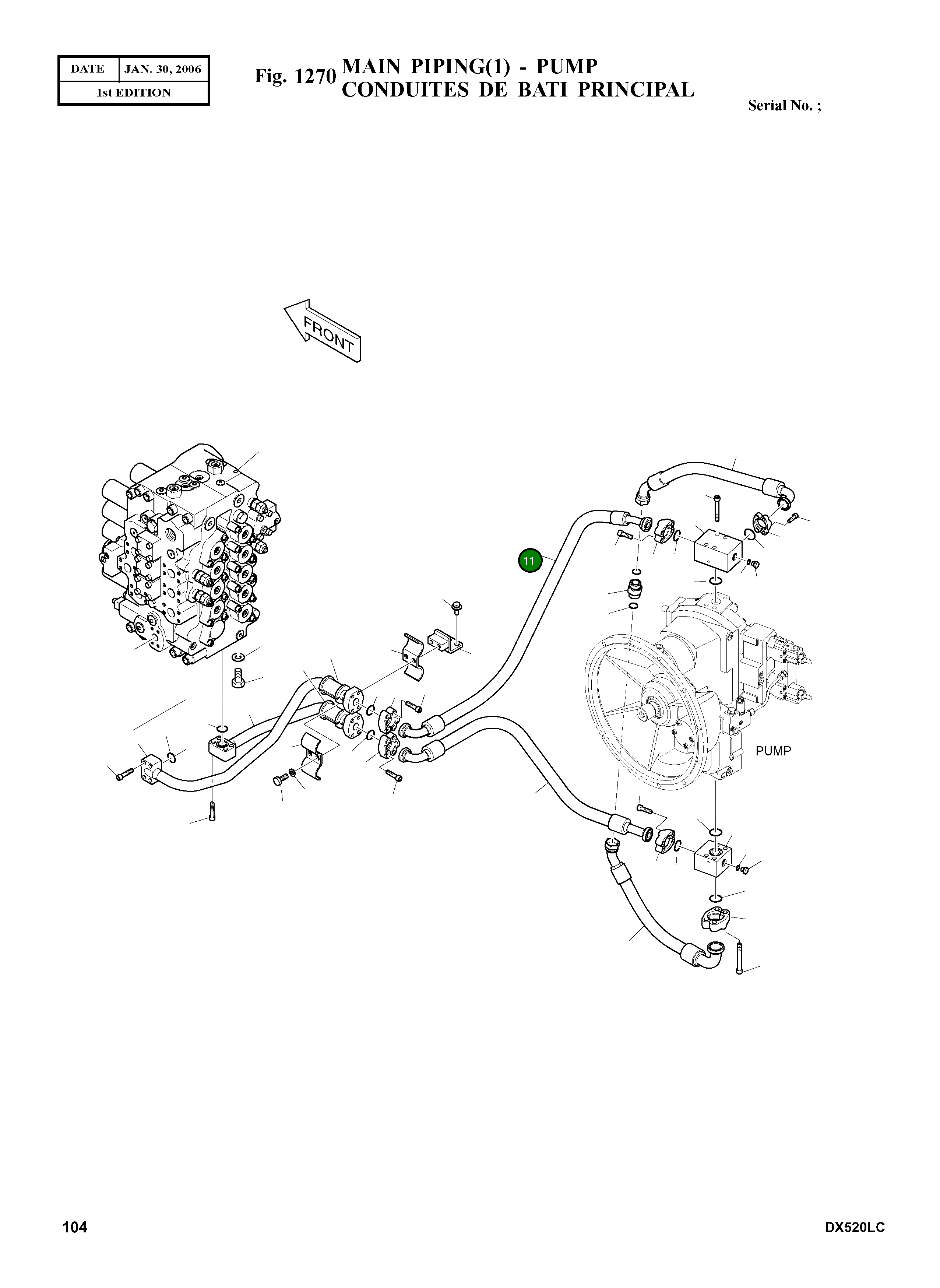 Шланг DS2096003 Komatsu