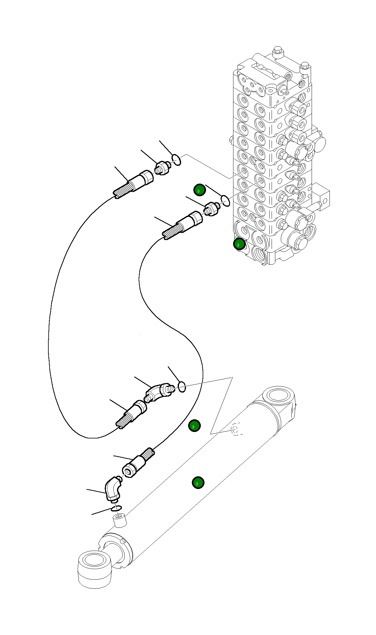 Шланг 392377018 Komatsu