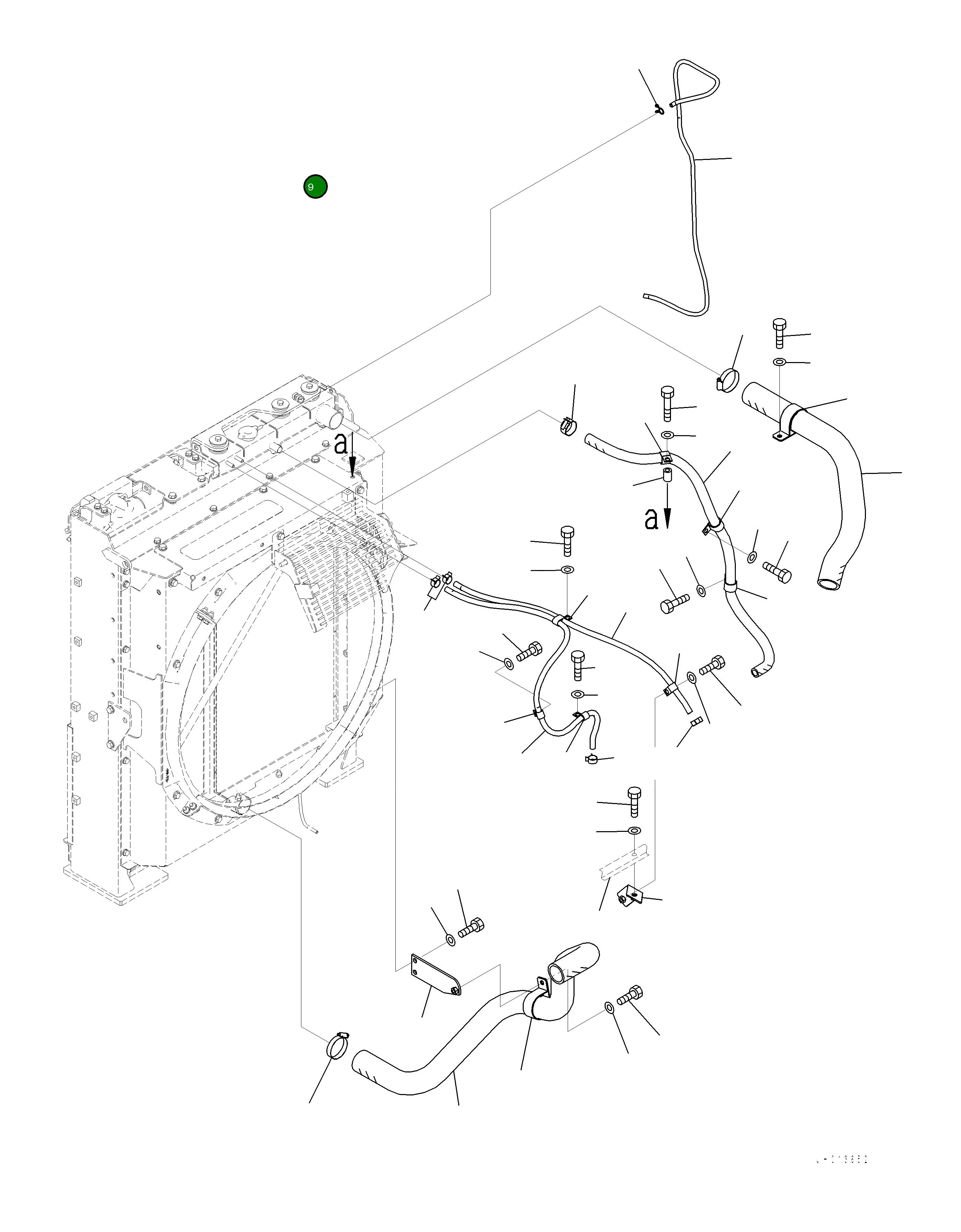 Шланг 2A7-03-11360 Komatsu