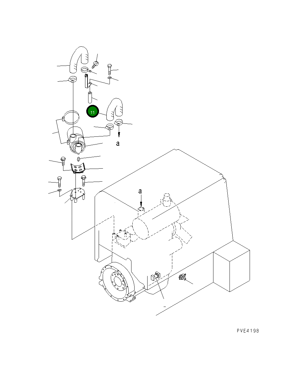Шланг 6731-11-4410 Komatsu