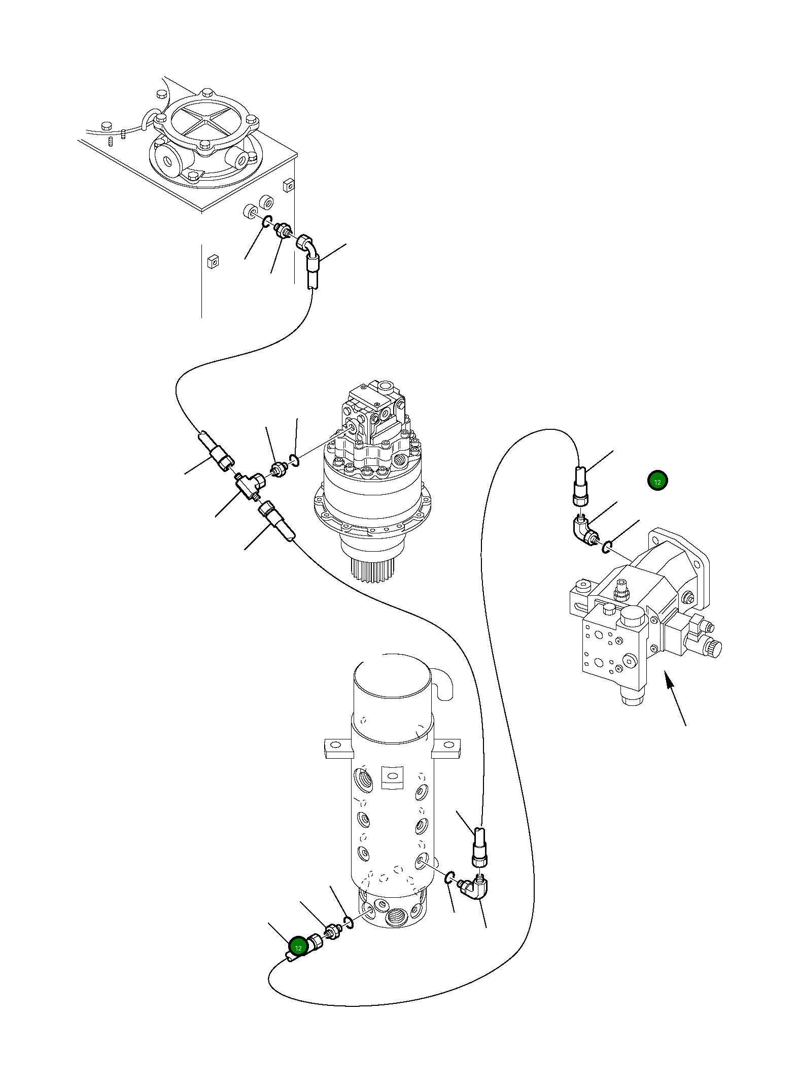 Шланг 22E-09-16110 Komatsu