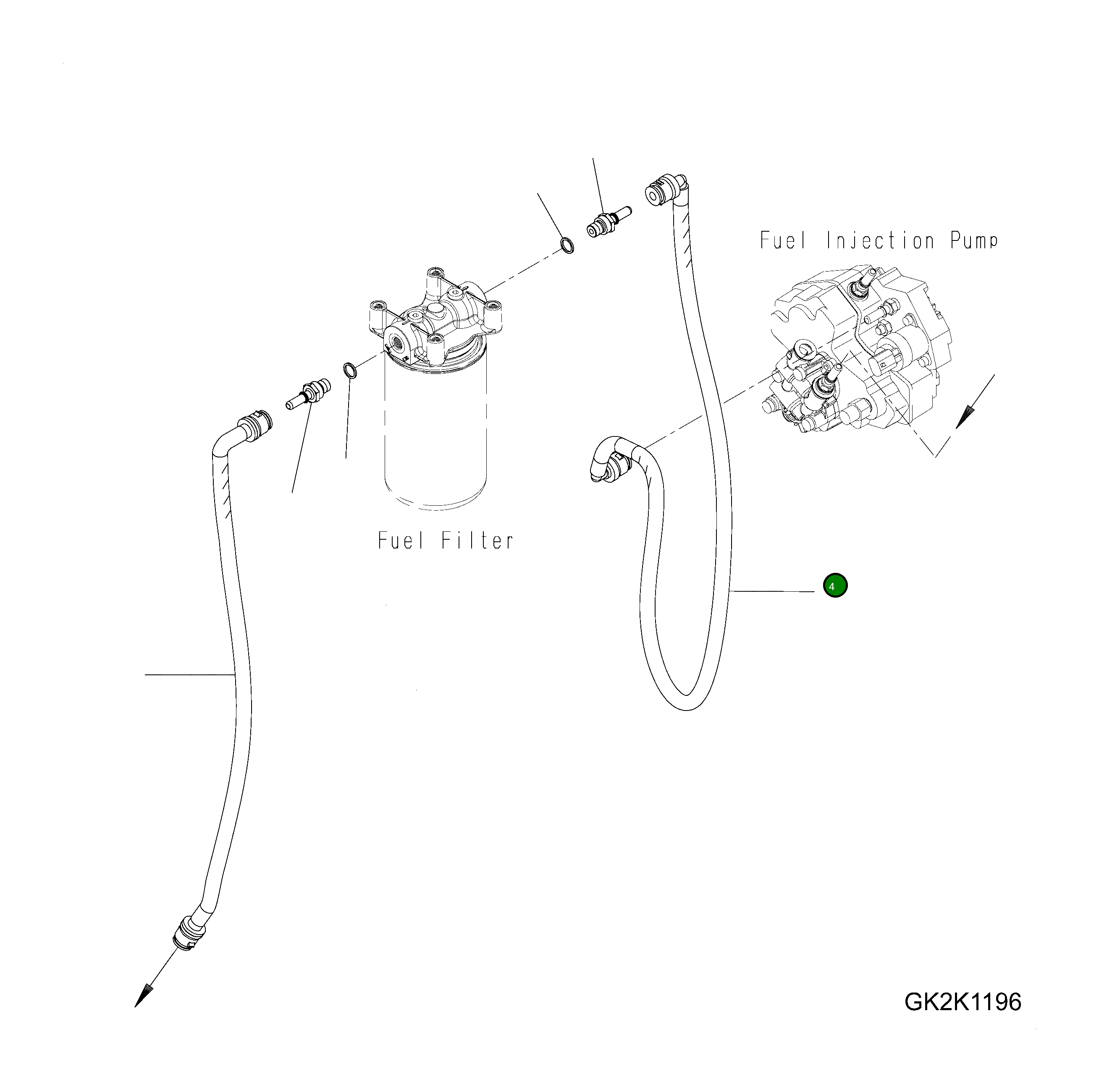 Шланг 6732-72-6710 Komatsu