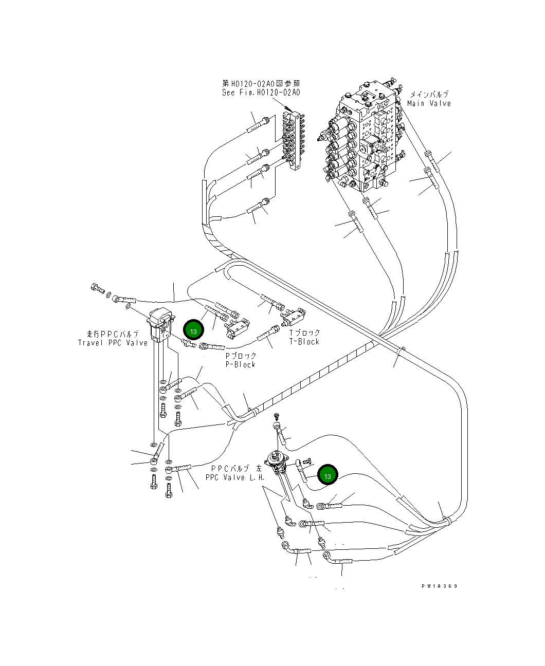 Шланг 22U-62-22362 Komatsu