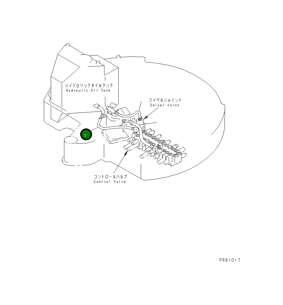 Шланг YM172422-78150 Komatsu