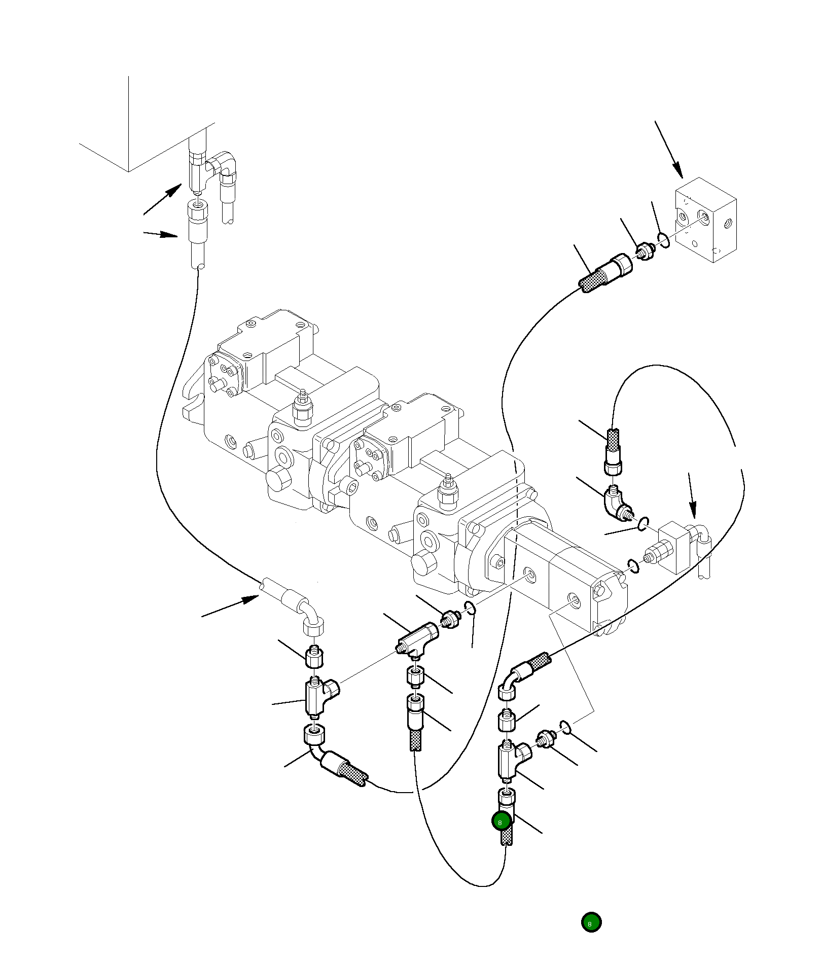 Шланг 392009126 Komatsu