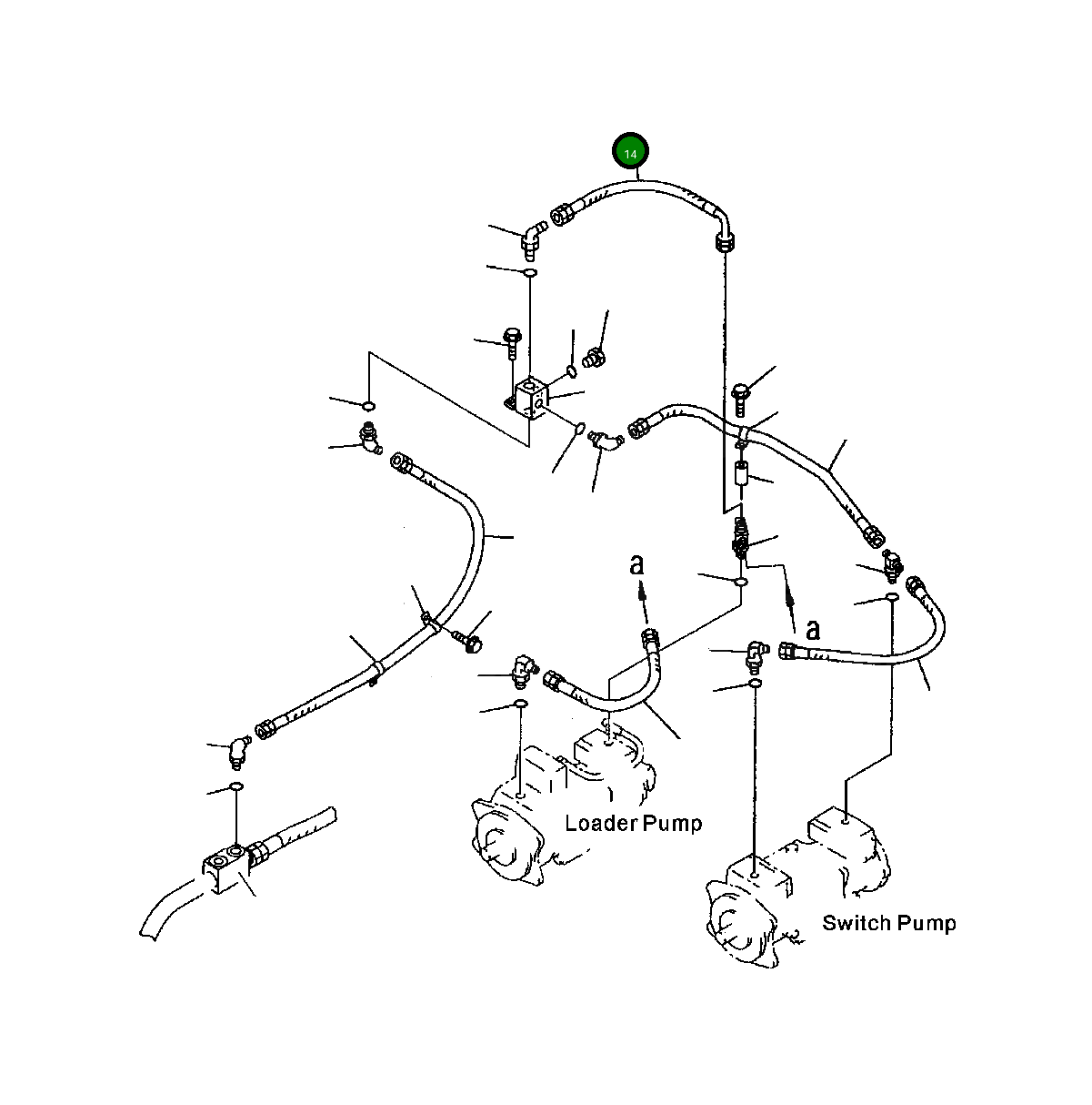 Шланг 428-62-23120 Komatsu