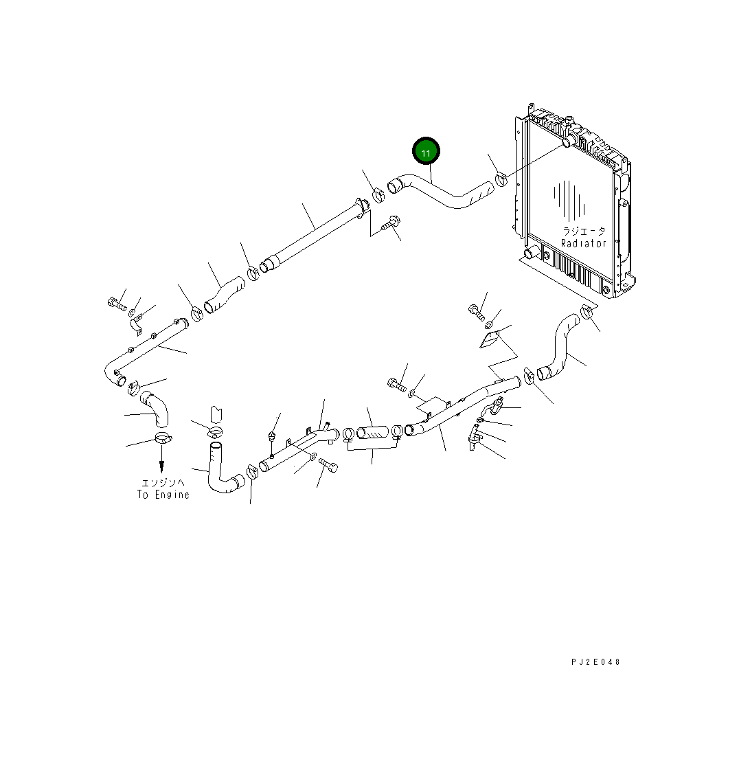 Шланг 23B-03-33630 Komatsu