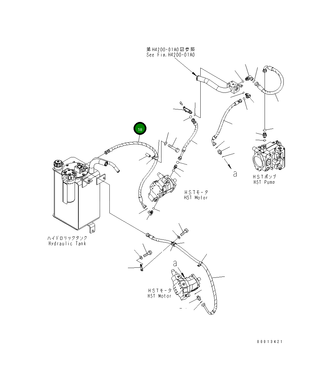 Шланг 416-18-33833 Komatsu