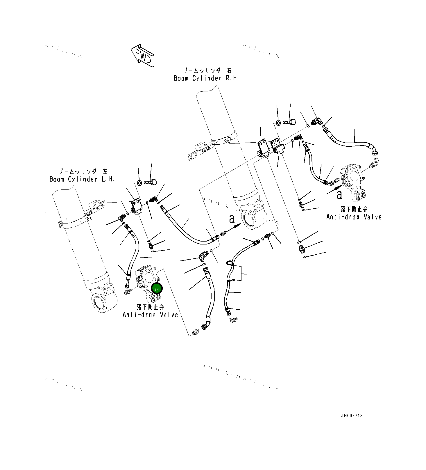 Шланг 2A56218883 Komatsu