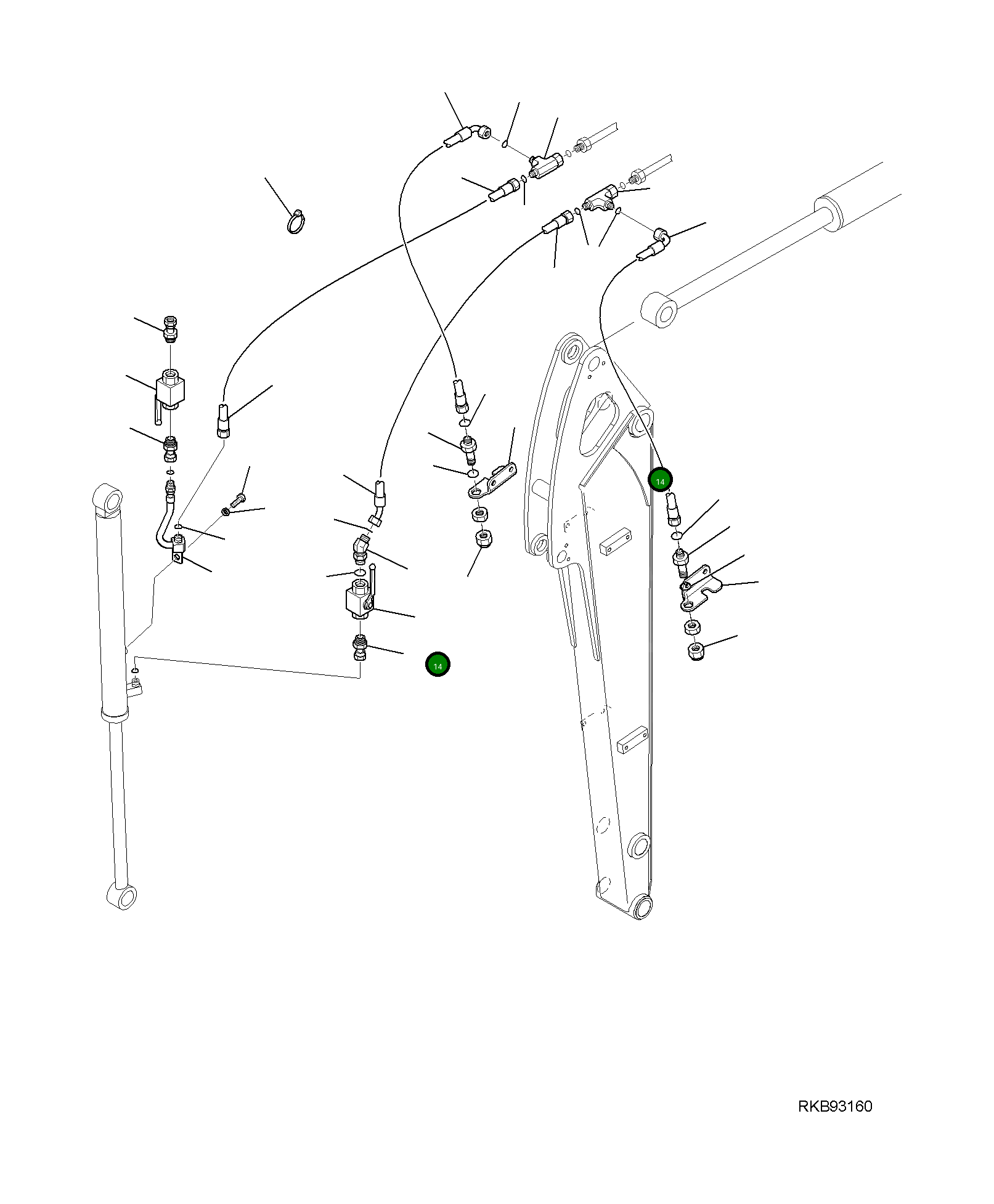 Шланг 2A1-62-13270 Komatsu