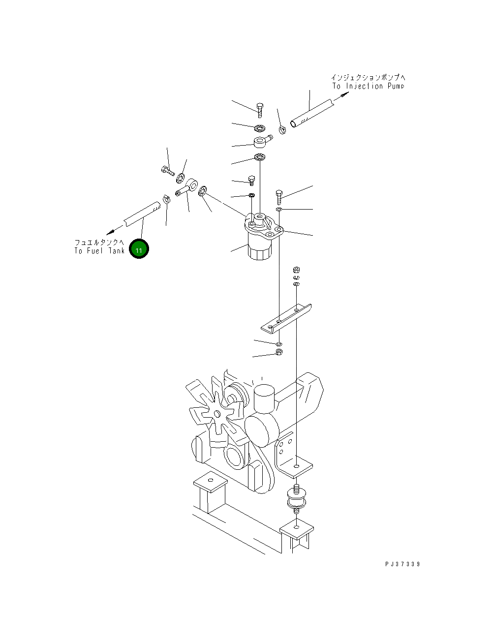 Шланг TEHA095018 Komatsu