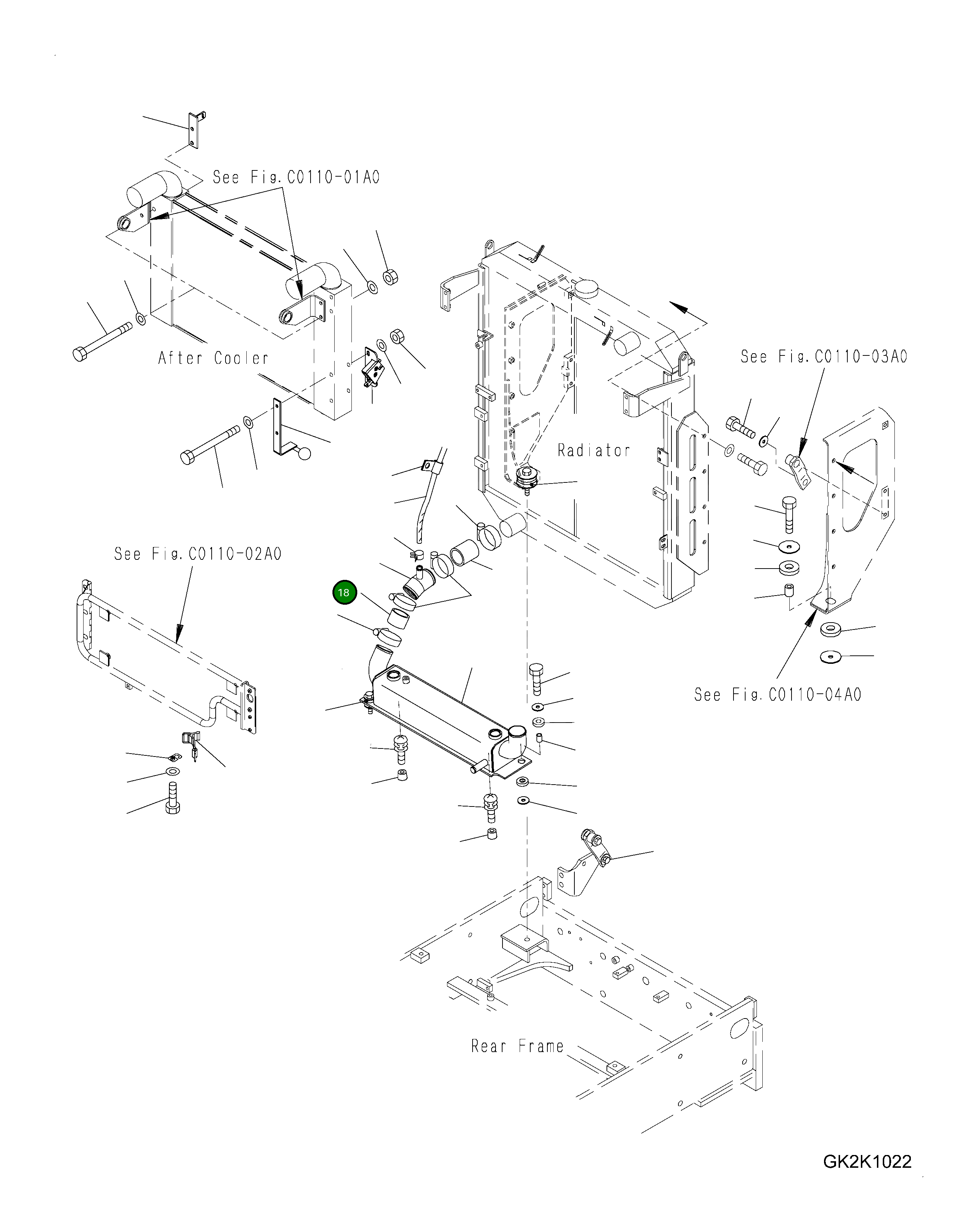 Шланг 423-09-H3980 Komatsu