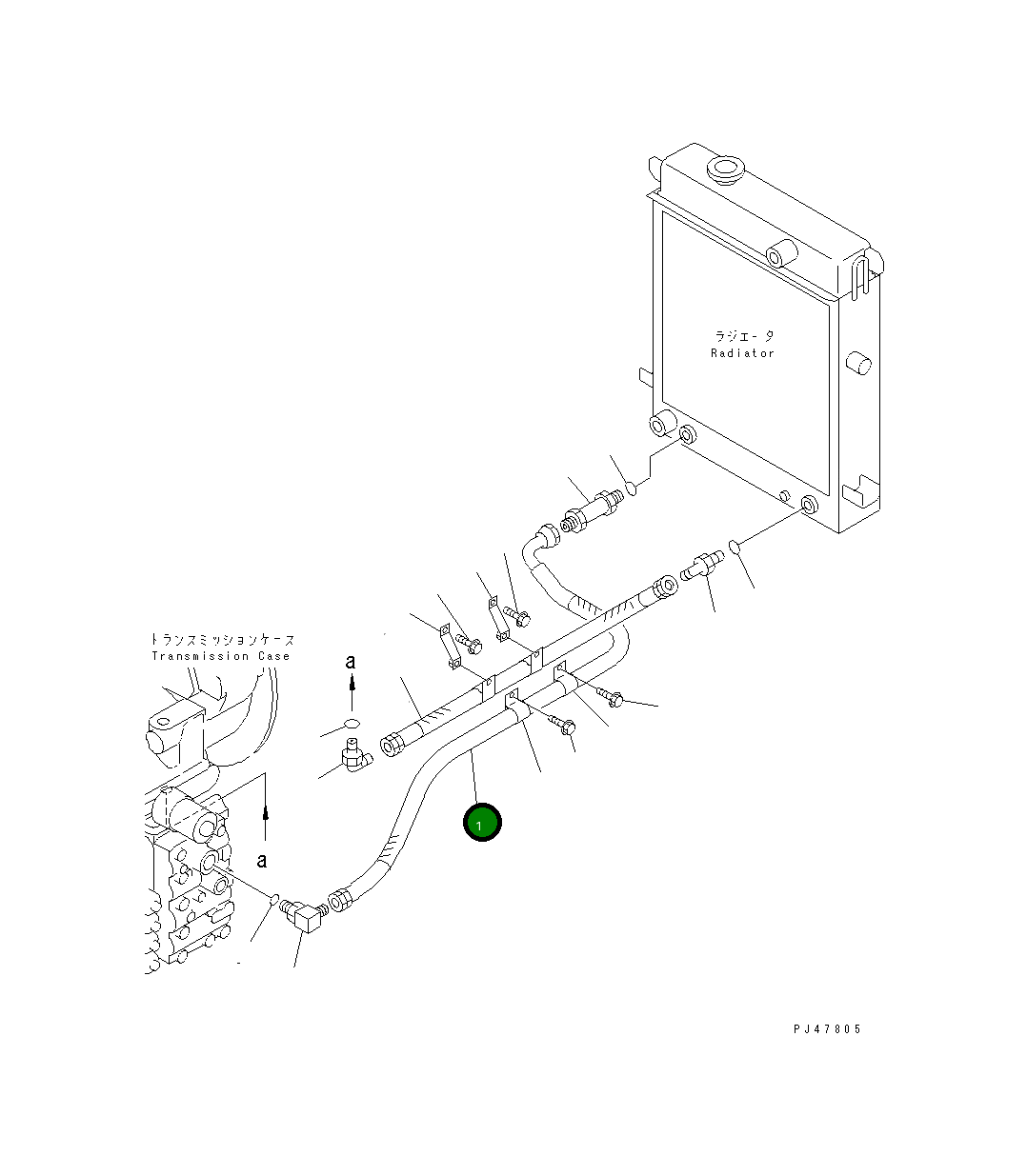 Шланг 417-U47-2330 Komatsu