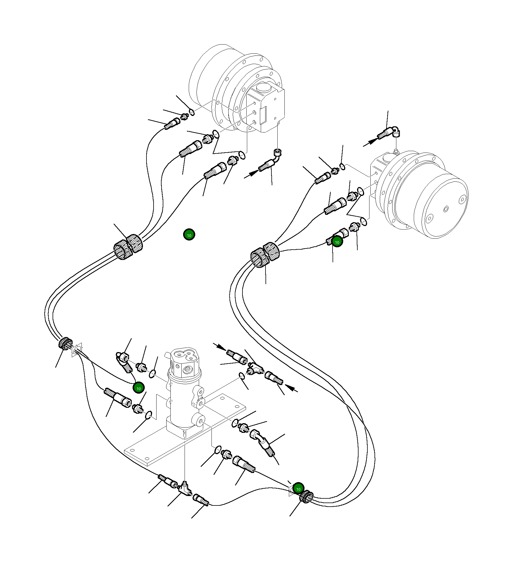 Шланг 392075008 Komatsu