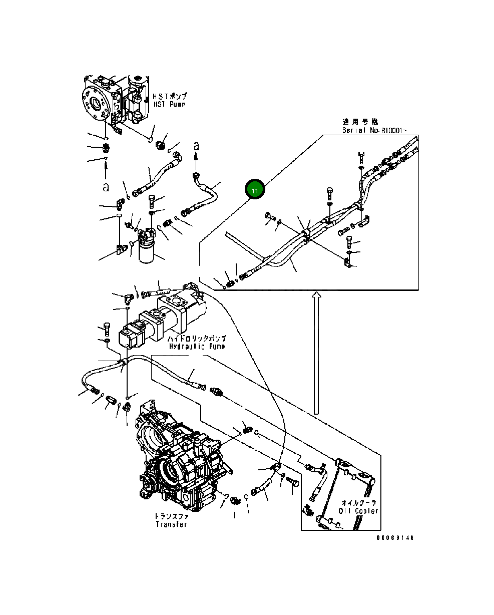Шланг 419-19-32251 Komatsu