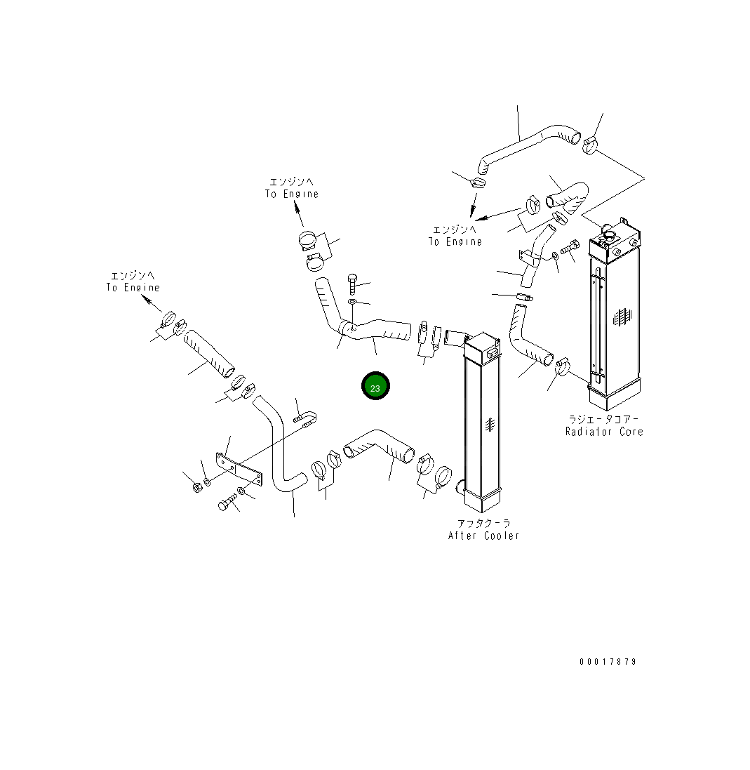 Шланг 22B-01-13120 Komatsu