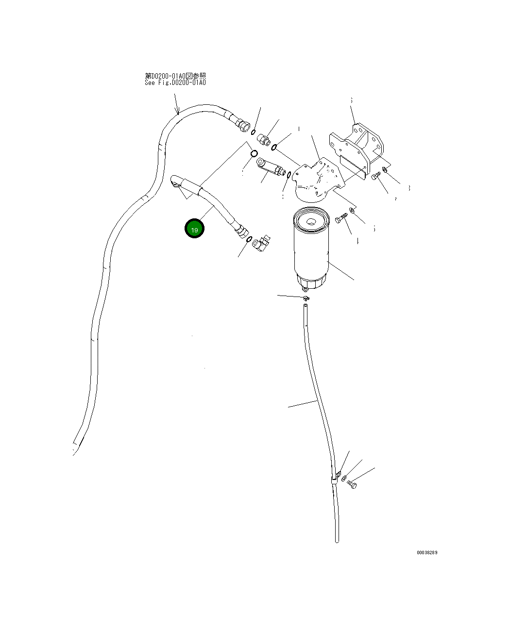 Шланг 21M-04-21270 Komatsu