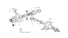 Винт M16X1.5X35 70269 Komatsu