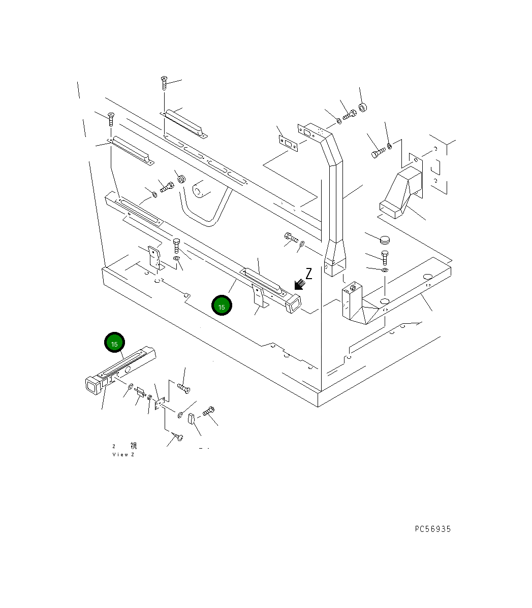 Воздуховод 235-809-3930 Komatsu