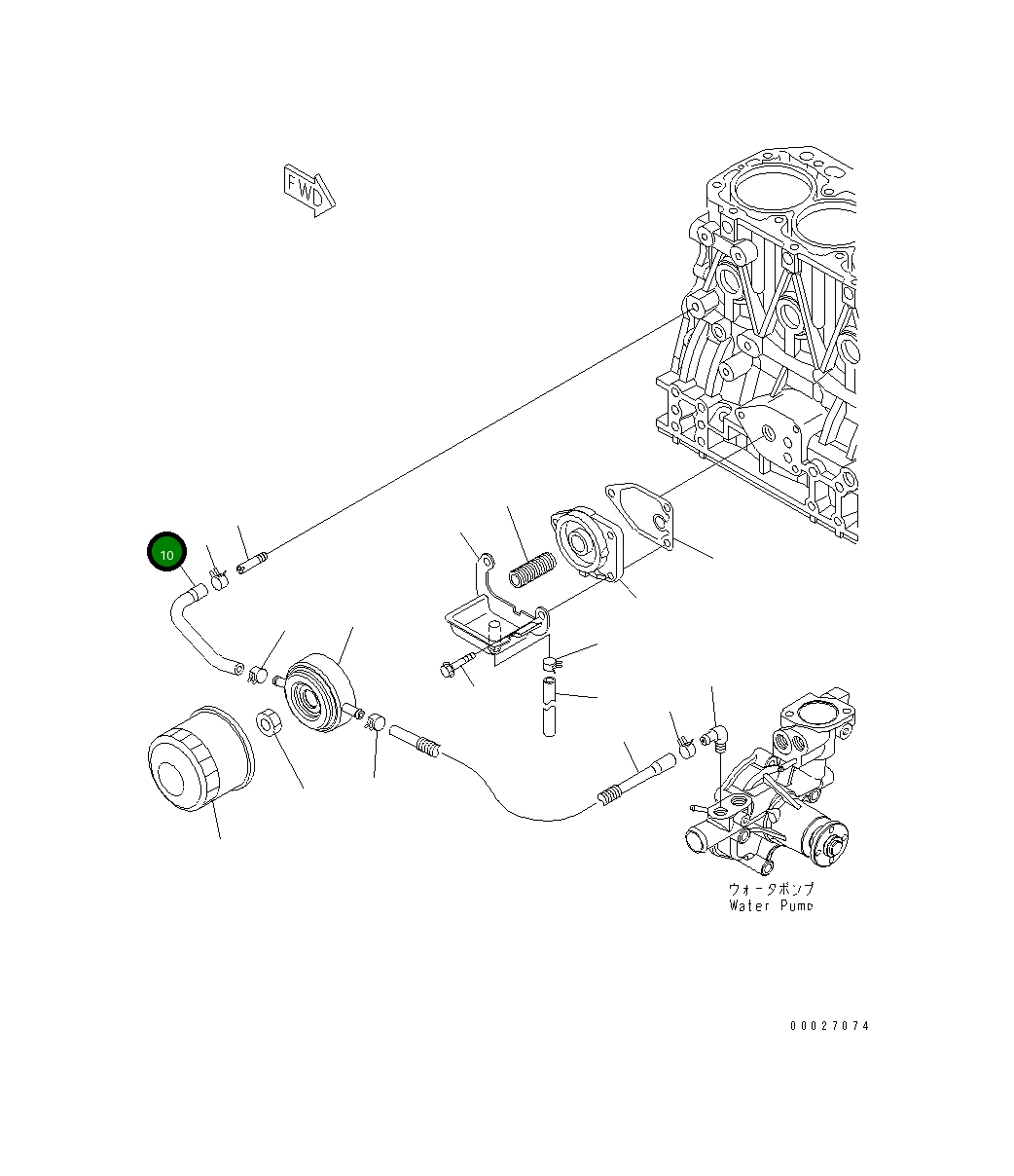 Шланг YM129508-49030 Komatsu