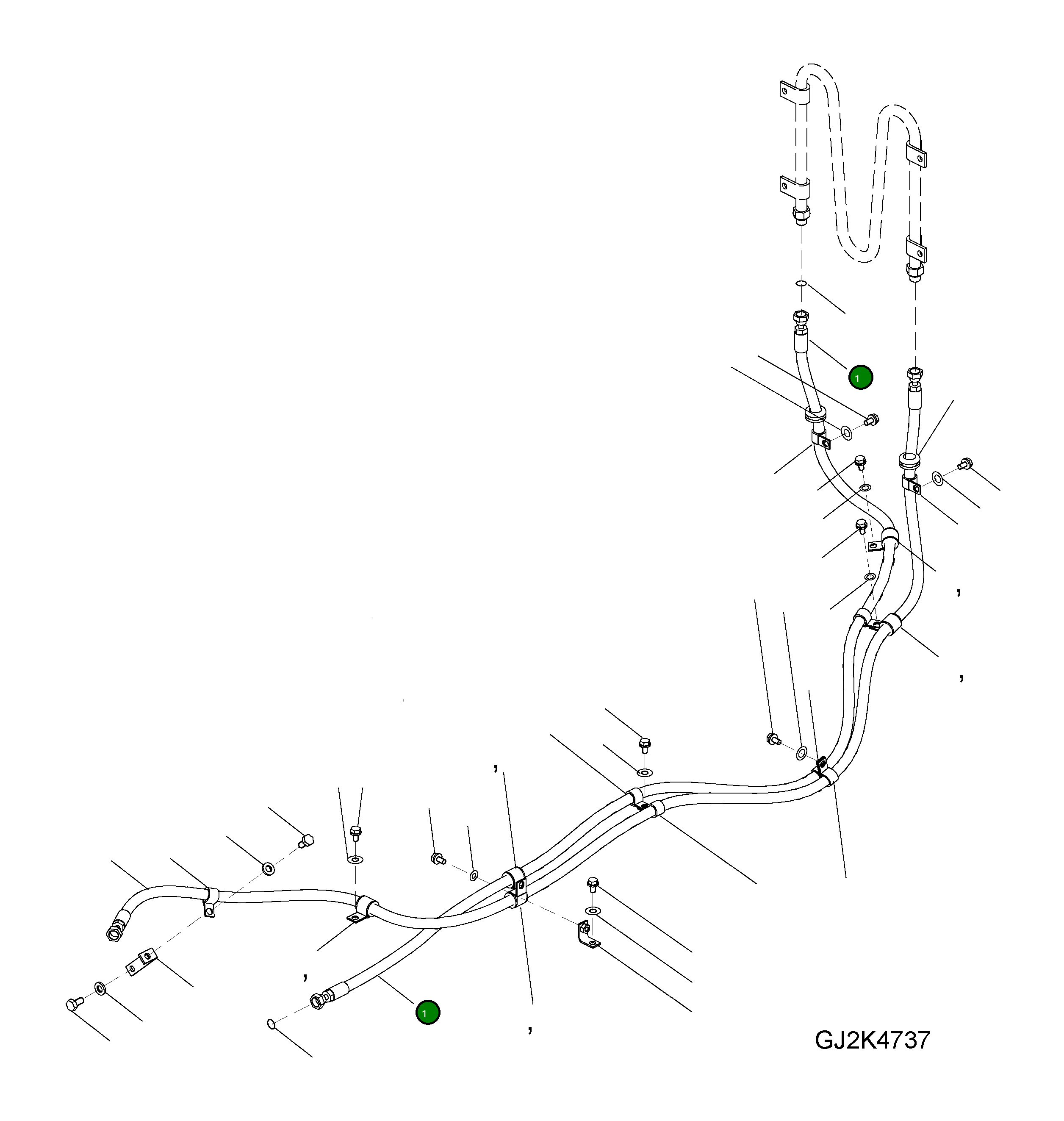 Шланг 418-14-31240 Komatsu