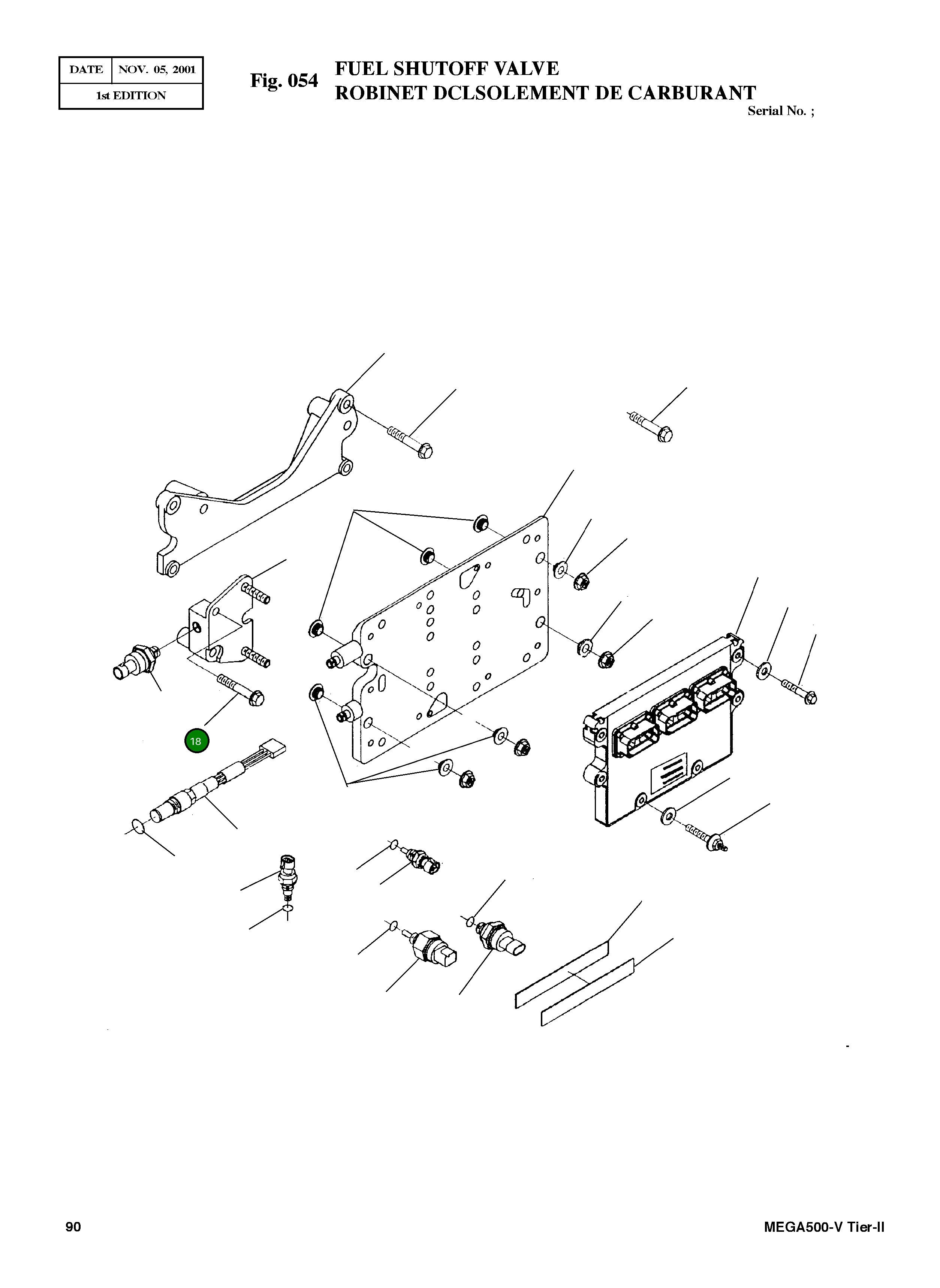 Винт M10X1.5X30 3903112 Komatsu