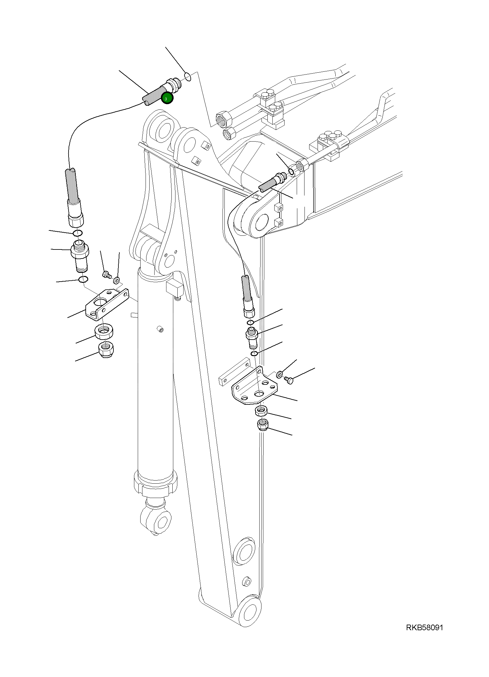 Шланг 21W-973-R630 Komatsu