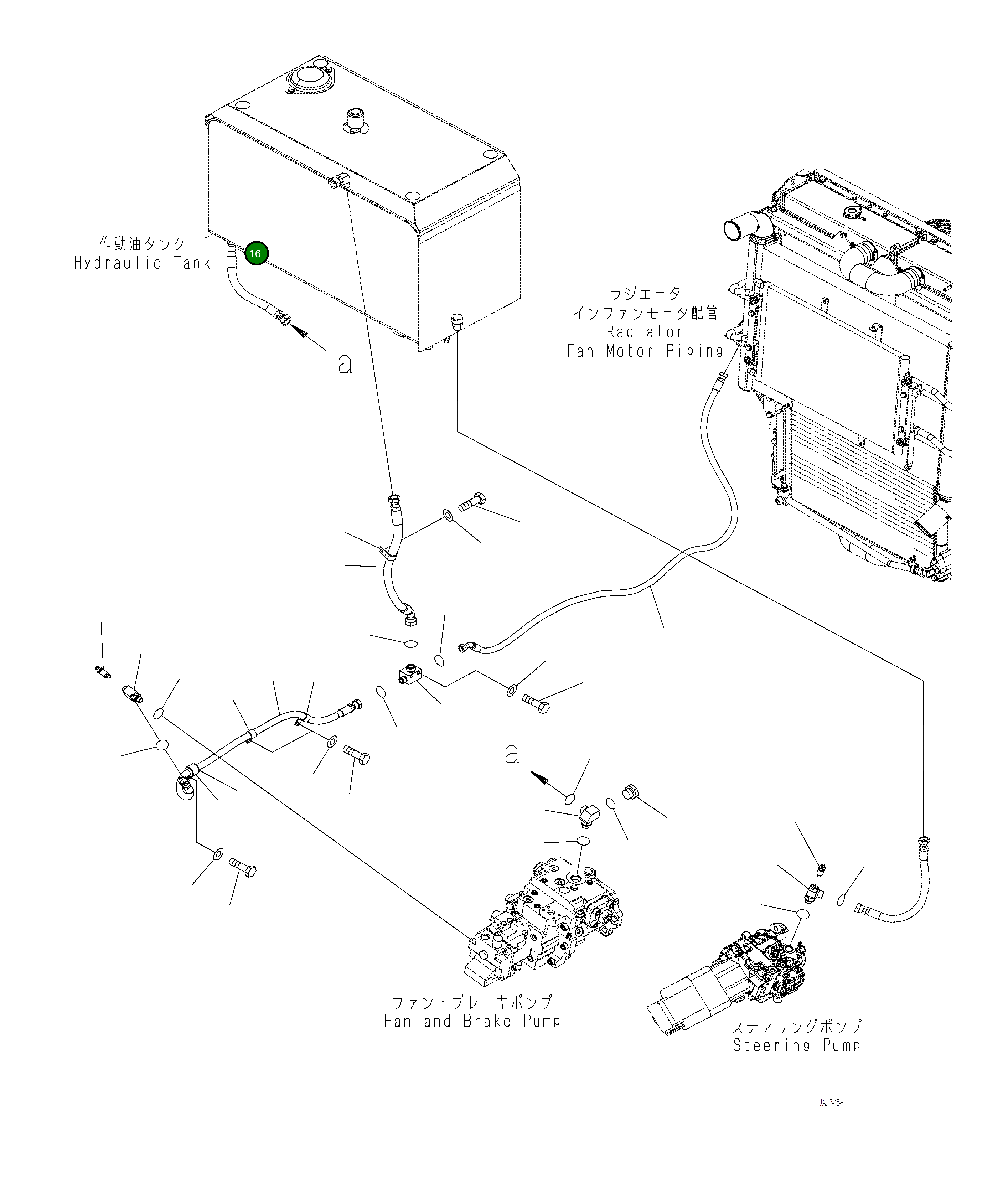 Шланг 421-62-68220 Komatsu