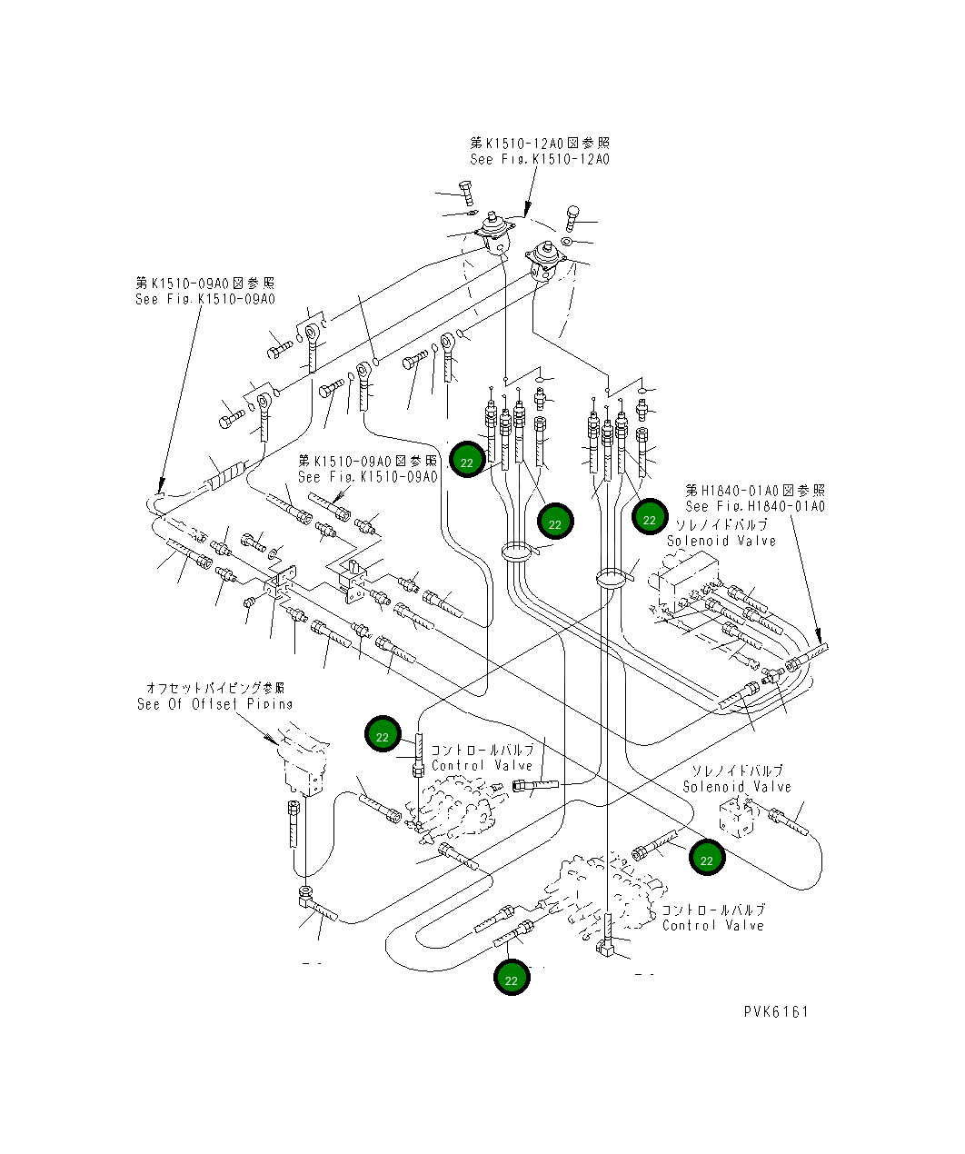 Шланг 21X-62-22680 Komatsu