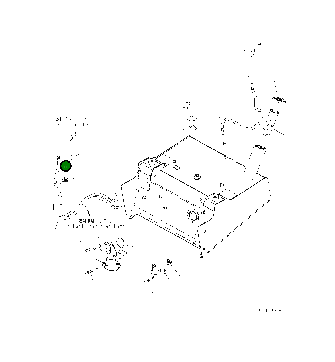 Шланг 418-04-51330 Komatsu