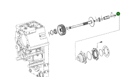 Винт с цилиндрической головкой 0636 102 022 Komatsu