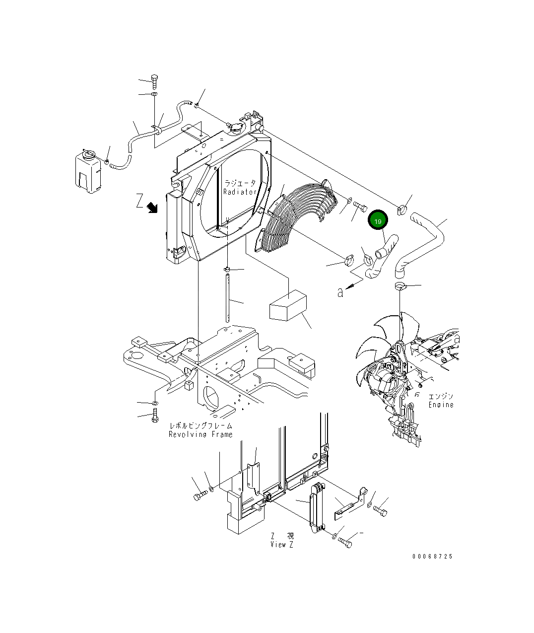 Шланг 22F-979-3610 Komatsu