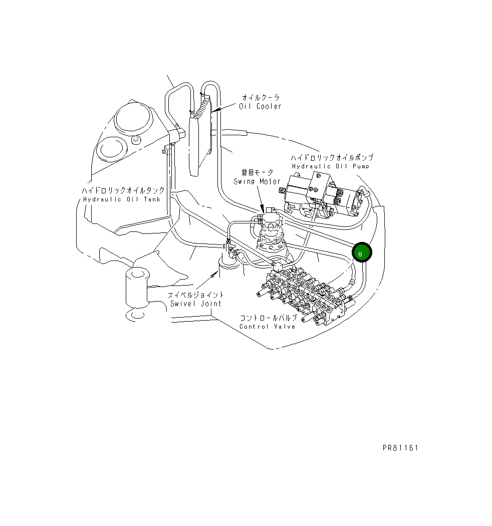 Шланг YM172423-78360 Komatsu