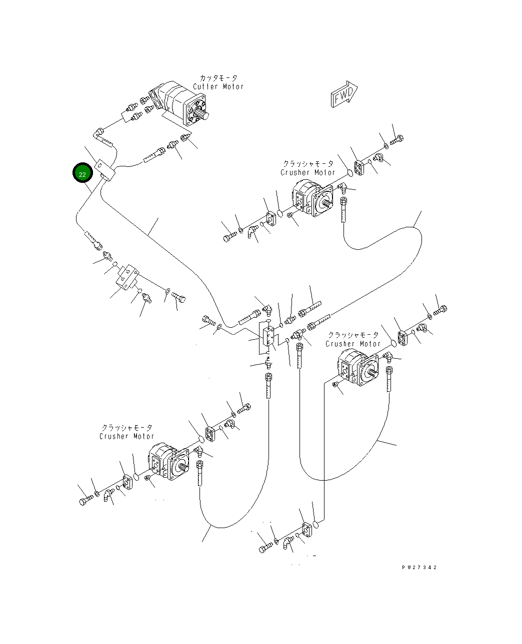 Шланг 8255-62-1271 Komatsu