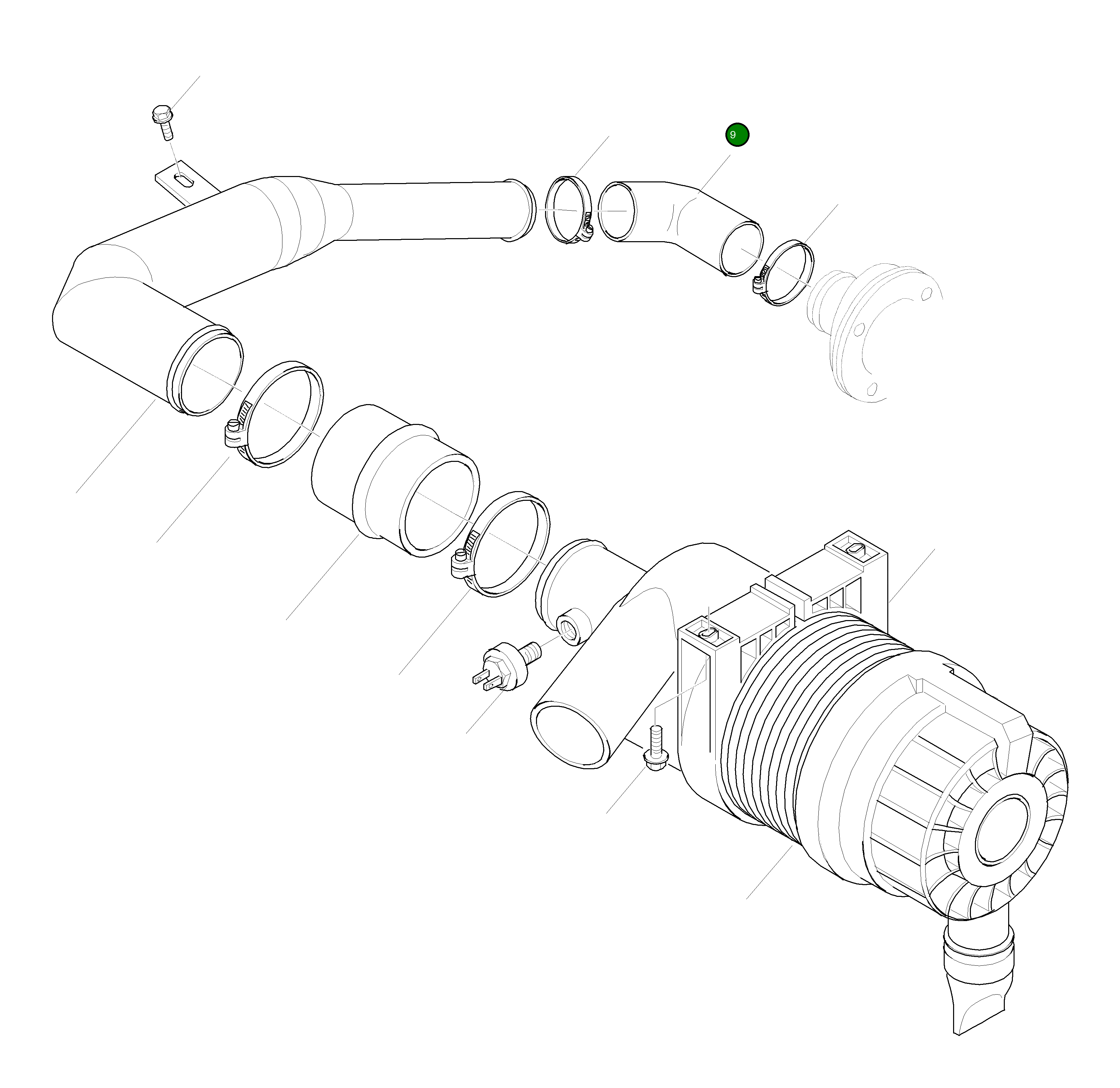 Шланг 42R-01-13A50 Komatsu