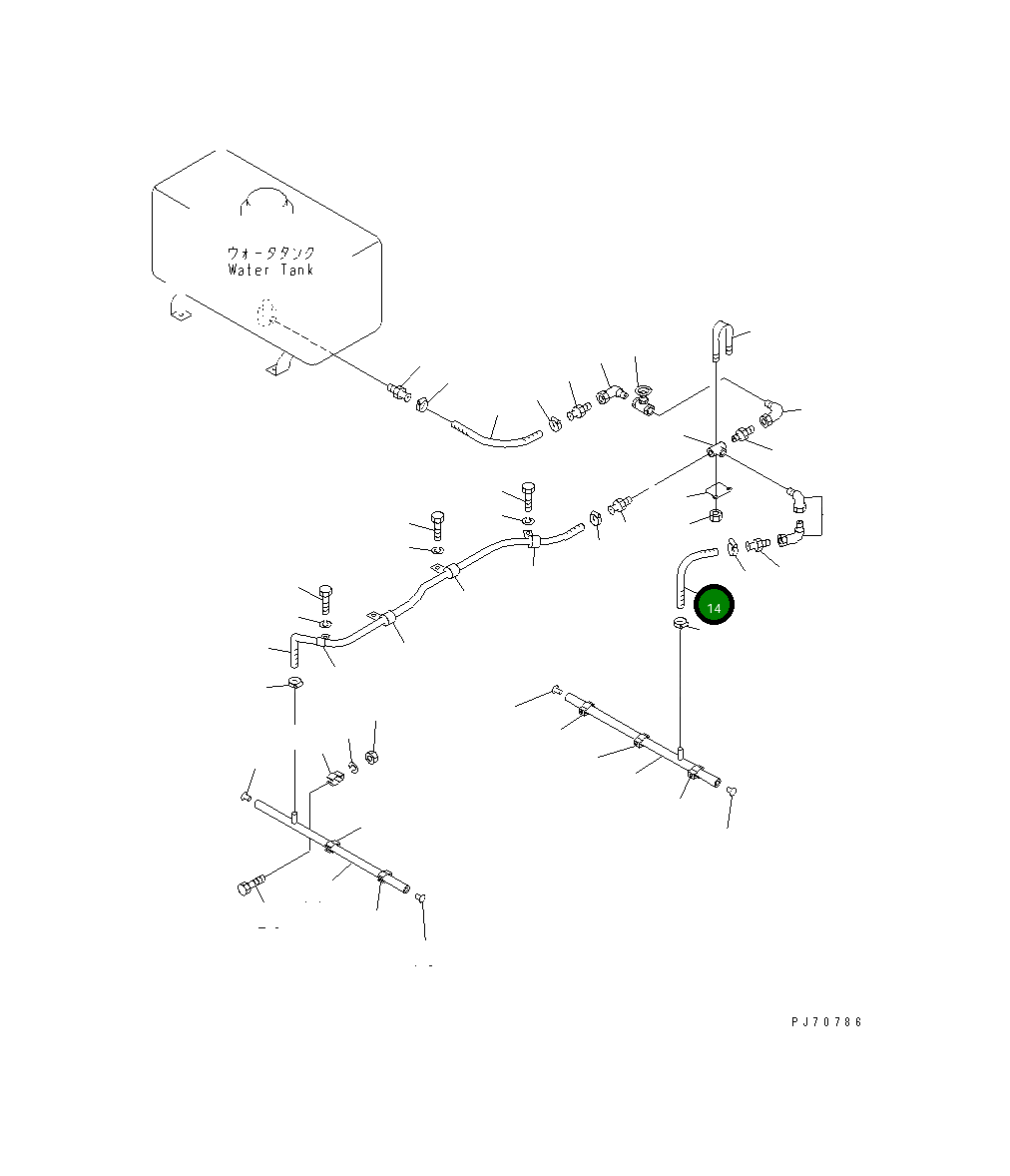 Шланг 267-19-12031 Komatsu