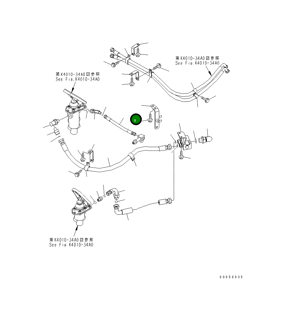 Шланг 421-43-38380 Komatsu