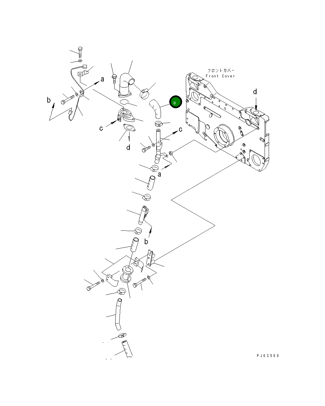 Шланг 6215-11-6760 Komatsu