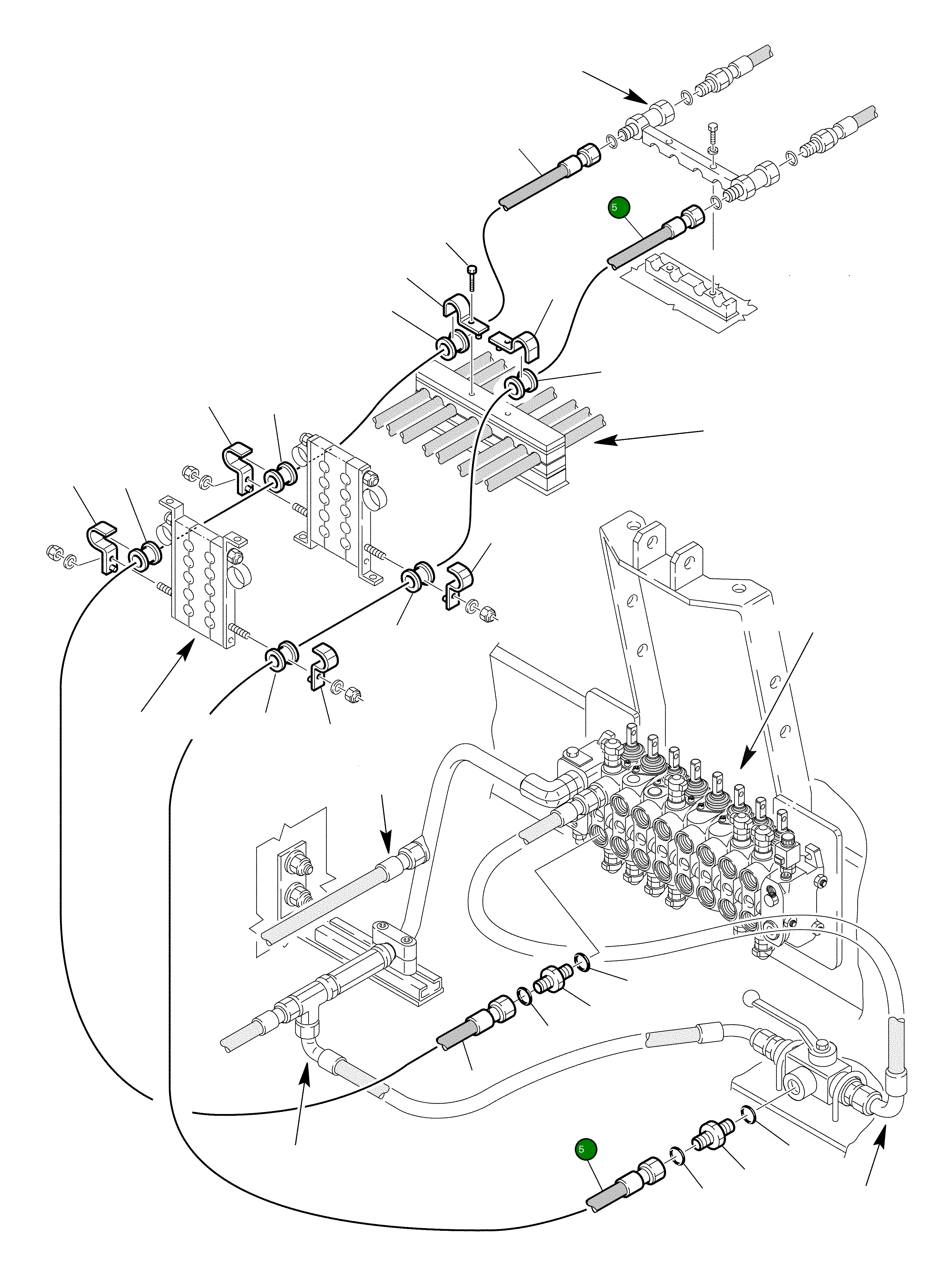 Шланг 392870001 Komatsu