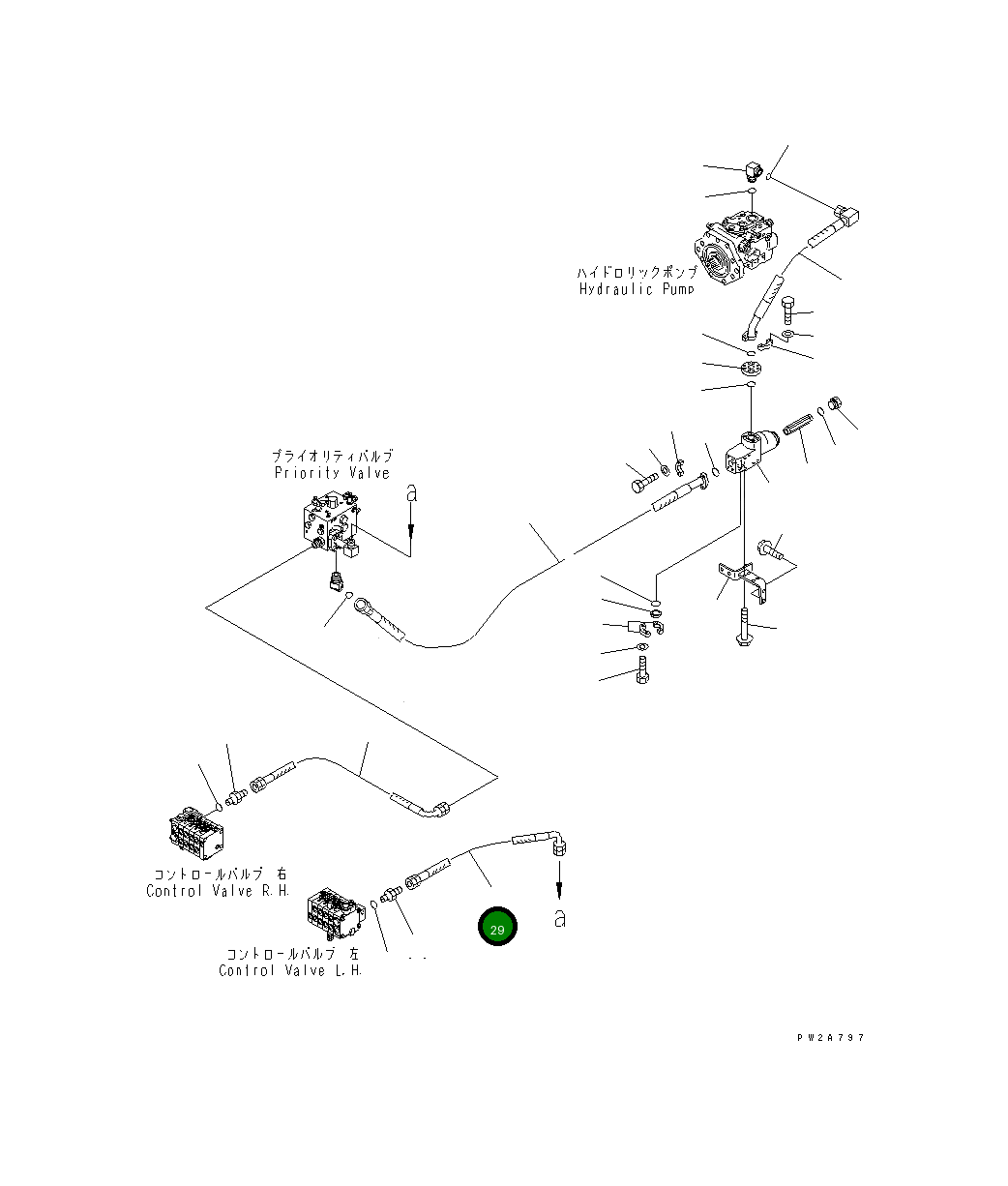 Шланг 23B-60-35750 Komatsu